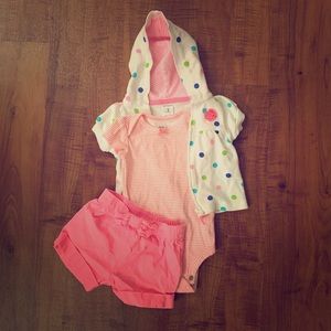 Baby Girl Carters Short Set